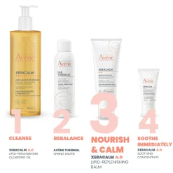 Avène Body XeraCalm A.D: Lipid-Replenishing Balm Moisturiser for Dry, Itchy Skin 200ml