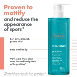 Avène Face Cleanance: Cleansing Gel 400ml Sale