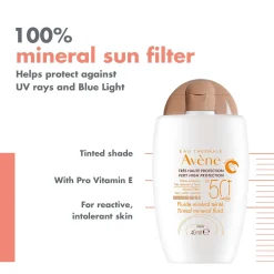 Avène Suncare Tinted Mineral Fluid SPF50+ 40ml Best