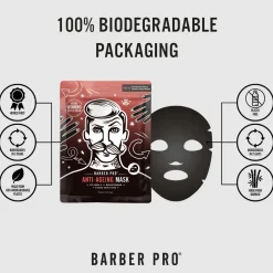 BARBER PRO Anti-Ageing Face Sheet Mask 23ml New