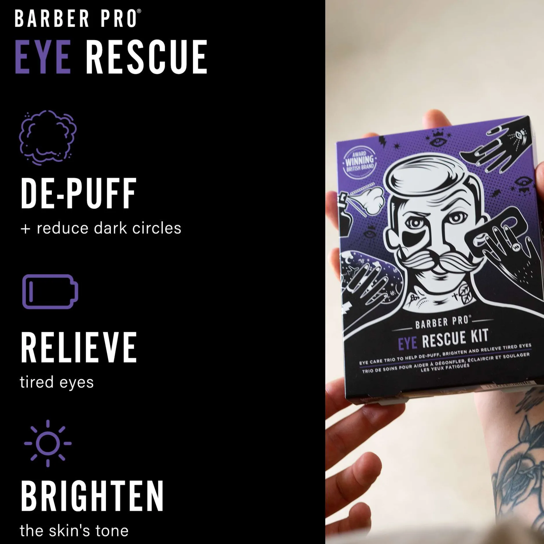 BARBER PRO Sets Eye Rescue Kit Best