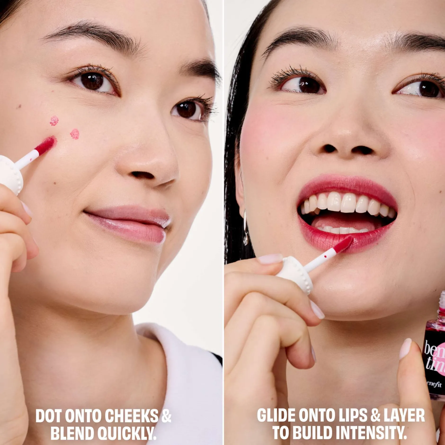 benefit Gifts & Sets Dew the Benetint Rose-Tinted Lip & Cheek Stain & Liquid Highlighter Duo (Worth £56.50) New