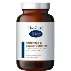 BioCare Digestion Supplements Artichoke & Lipase Complex x 90 Capsules Discount