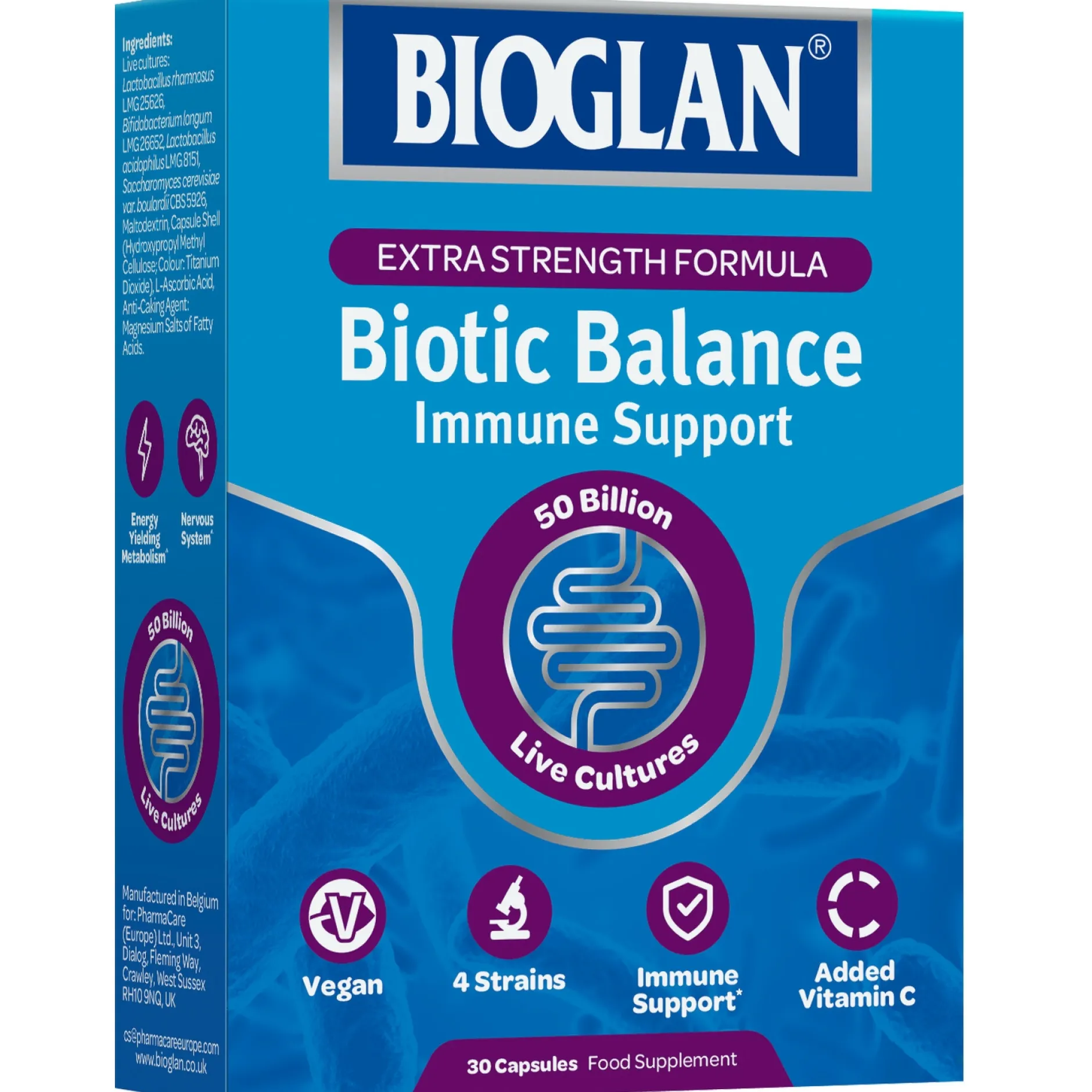 Bioglan Biotic Balance Immune Support Extra Strength Capsules x 30 Online