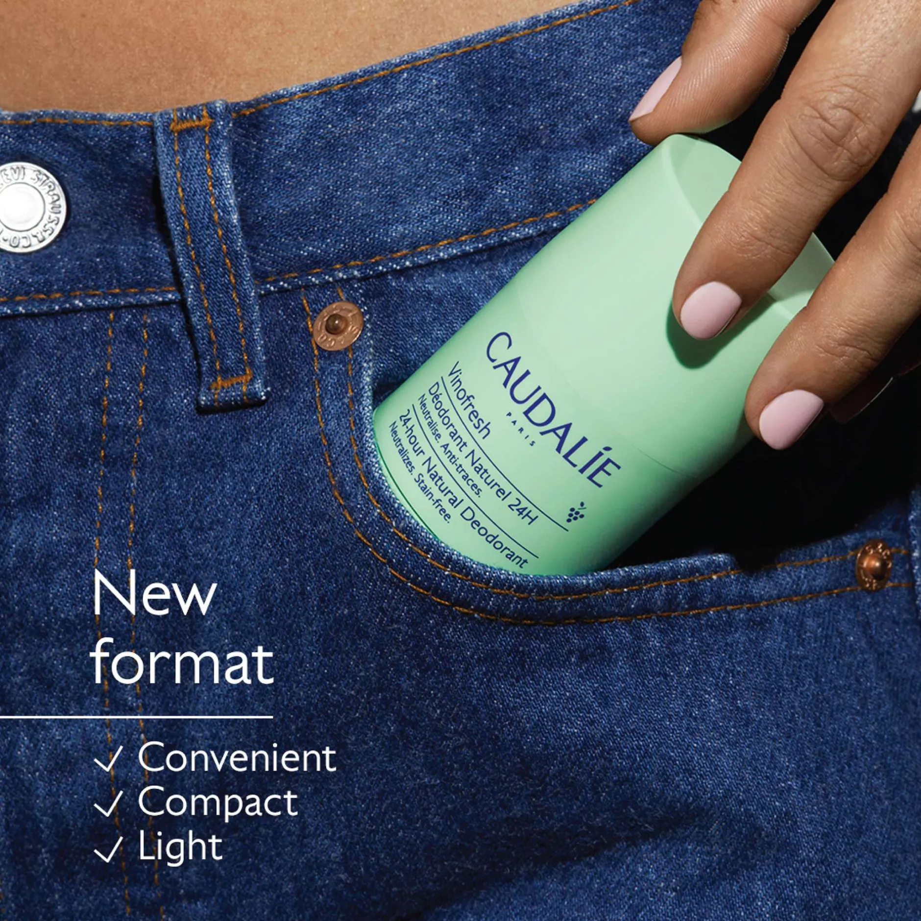 Caudalie Vinofresh Natural Aluminum-Free Deodorant 50g New