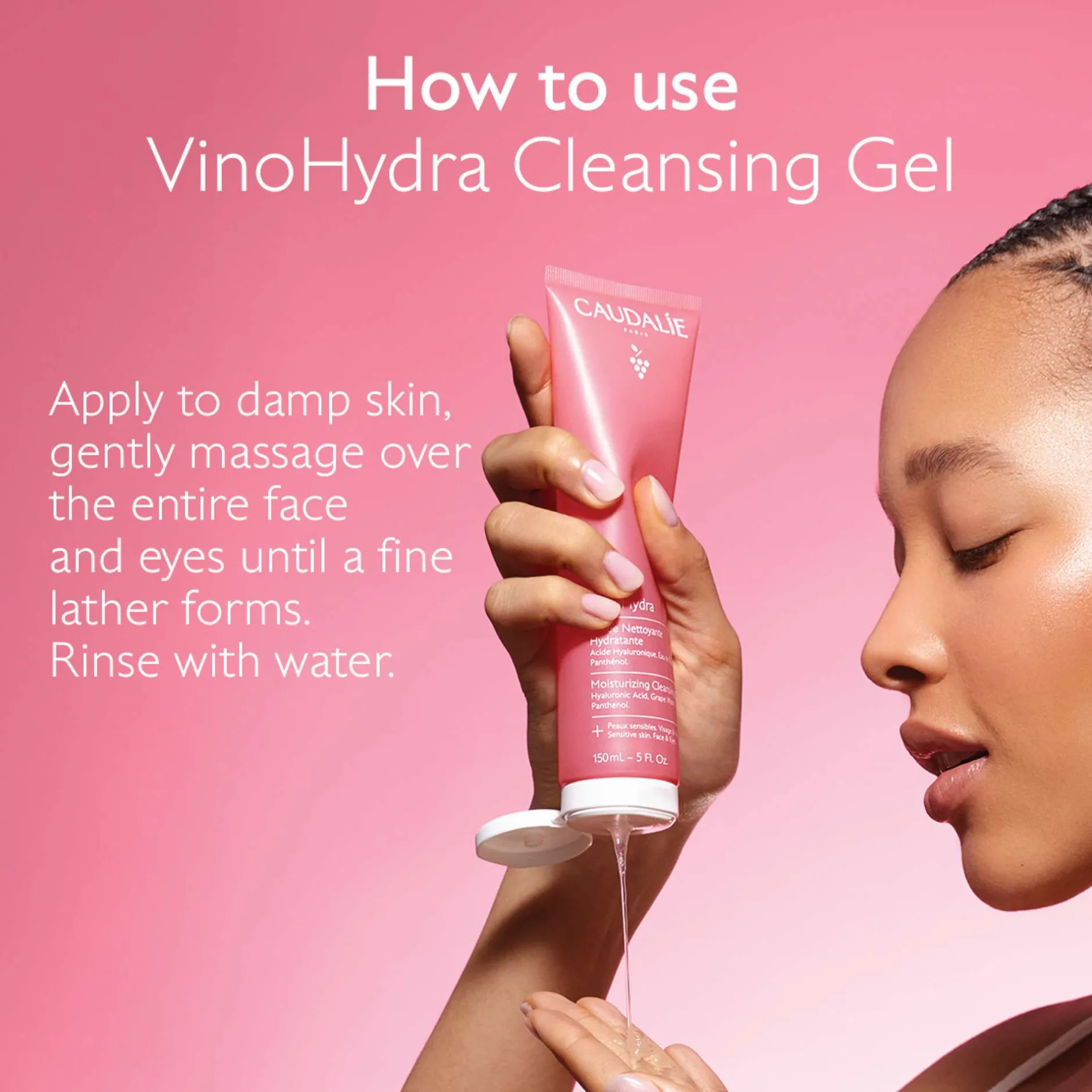 Caudalie VinoHydra Moisturising Cleansing Gel 150ml Clearance