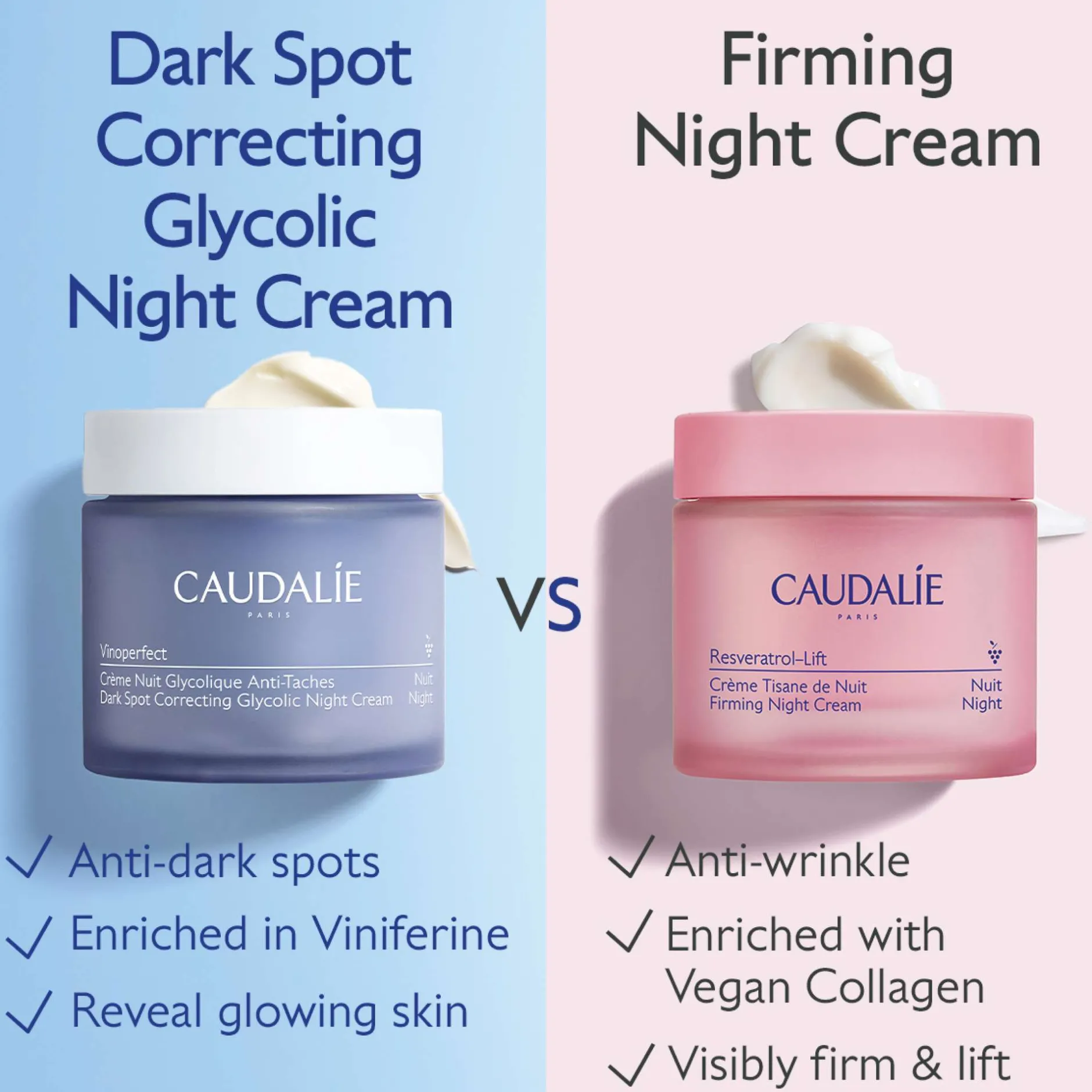 Caudalie Vinoperfect Brightening Glycolic Refillable Night Cream 50ml Sale