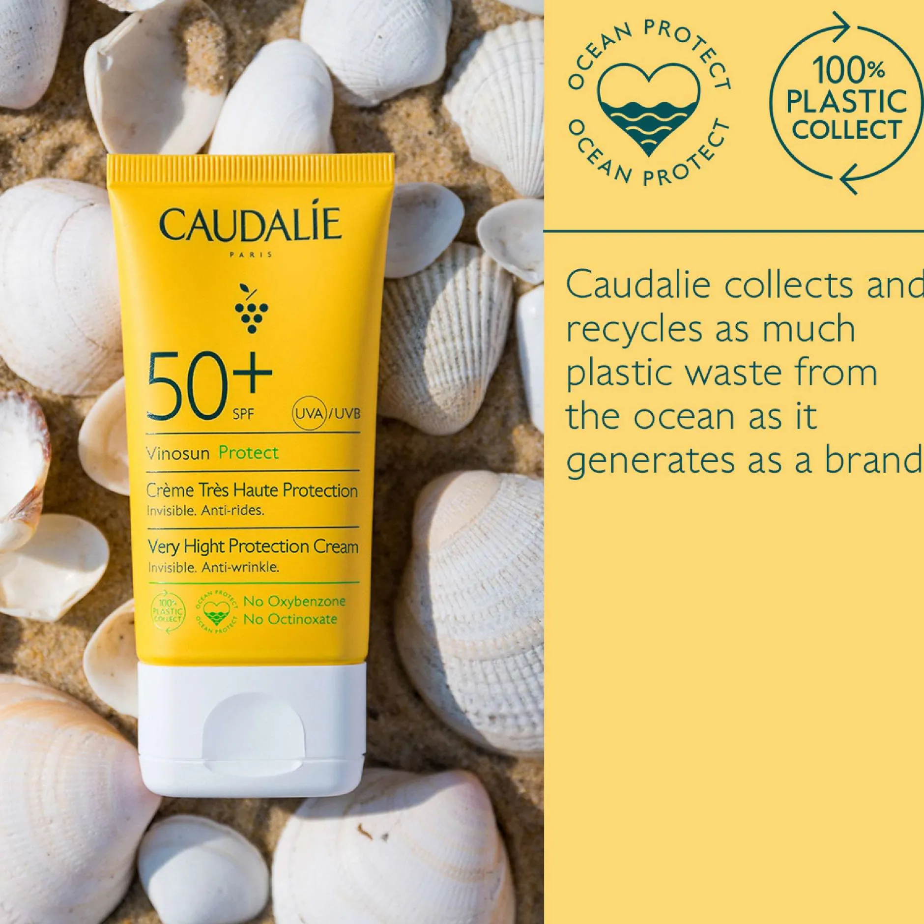 Caudalie Vinosun Protect Very High Protection Antioxidant Cream SPF50+ 50ml