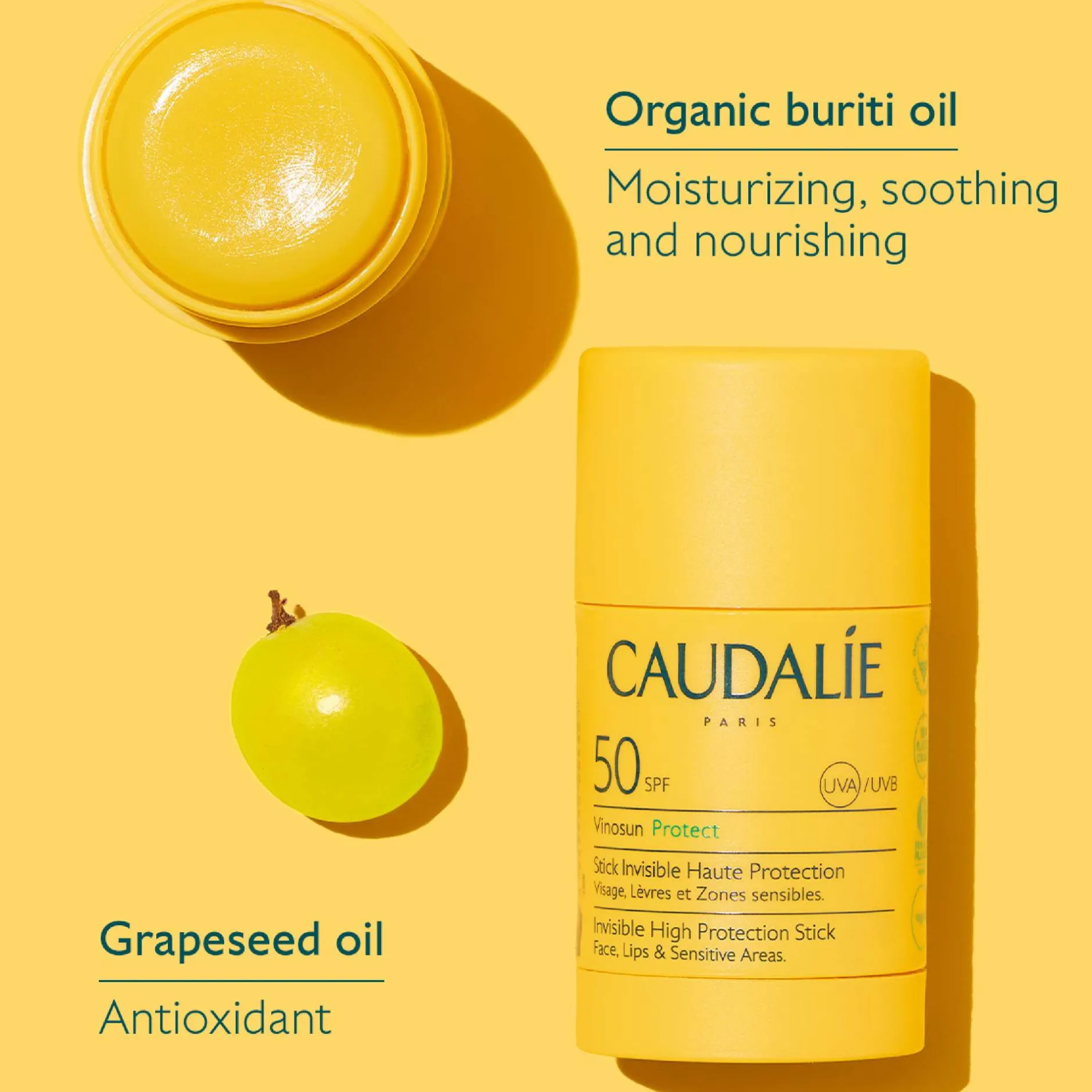 Caudalie Vinosun Protect Invisible High Protection Antioxidant Stick SPF50 15g Online