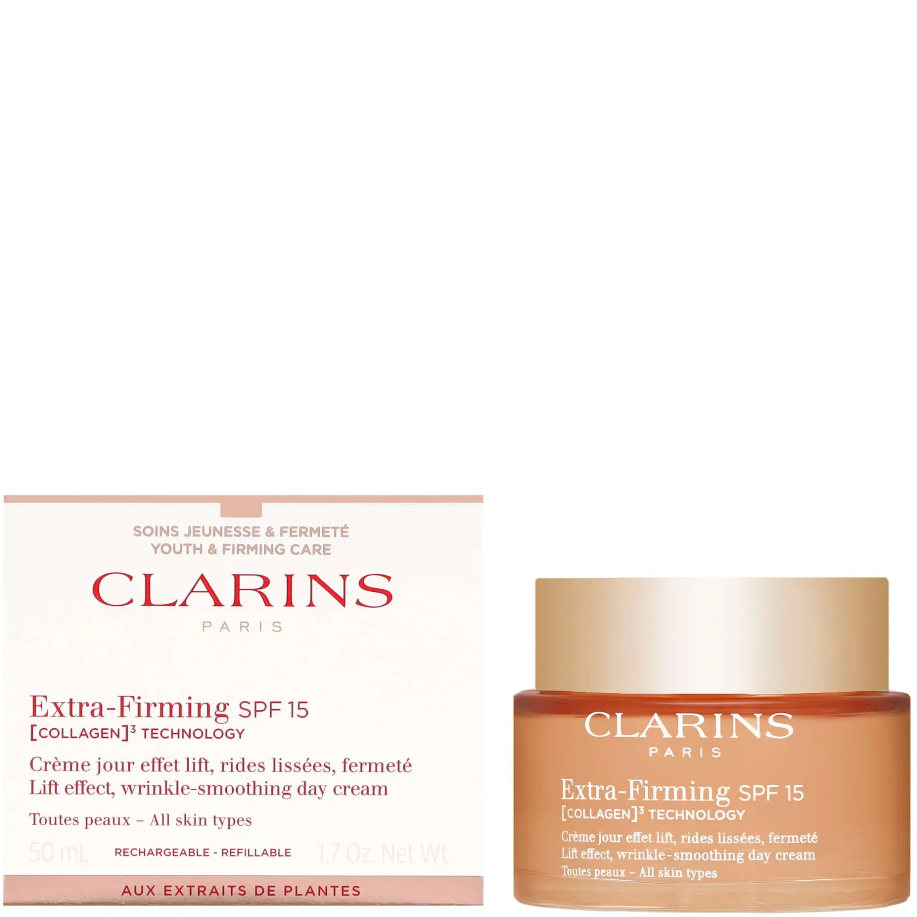 Clarins Extra-Firming Day Cream SPF15 for All Skin Types 50ml / 1.7 oz. Online