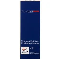 Clarins Men Exfoliating Cleanser 2 in 1 Deep Cleansing 125ml / 4.4 oz. Best