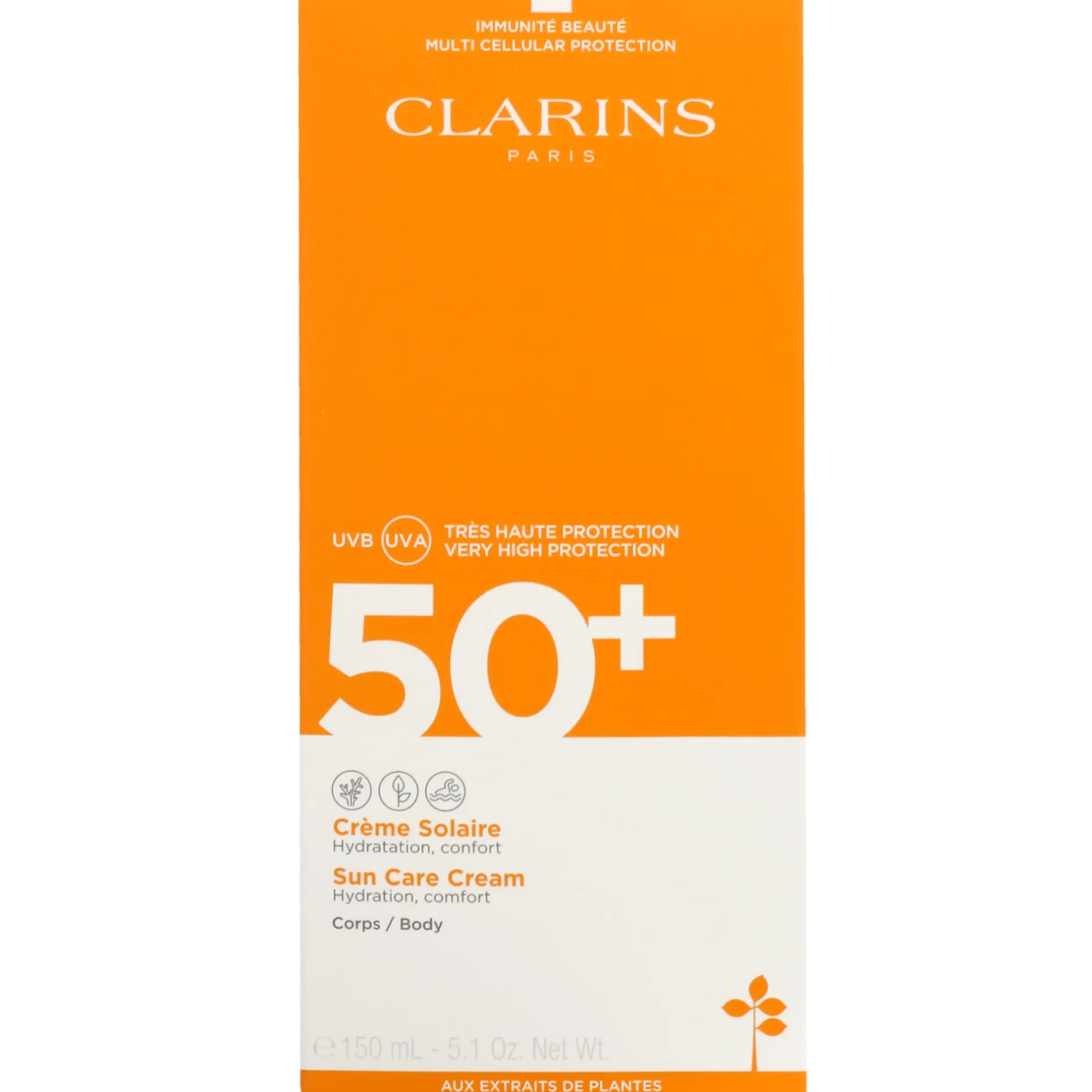 Clarins Sun Care Cream for Body SPF50 150ml New