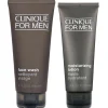 Clinique Bundles Duo: Mens Face Wash 200ml / 6.7 fl.oz. & Moisturizing Lotion for Normal to Dry Skin 100ml / 3.4 fl.oz. Outlet