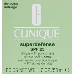 Clinique Superdefense Fatigue + 1st Signs of Age Multi-Correcting Cream for Combination Oily to Oily Skin SPF25 50ml Outlet