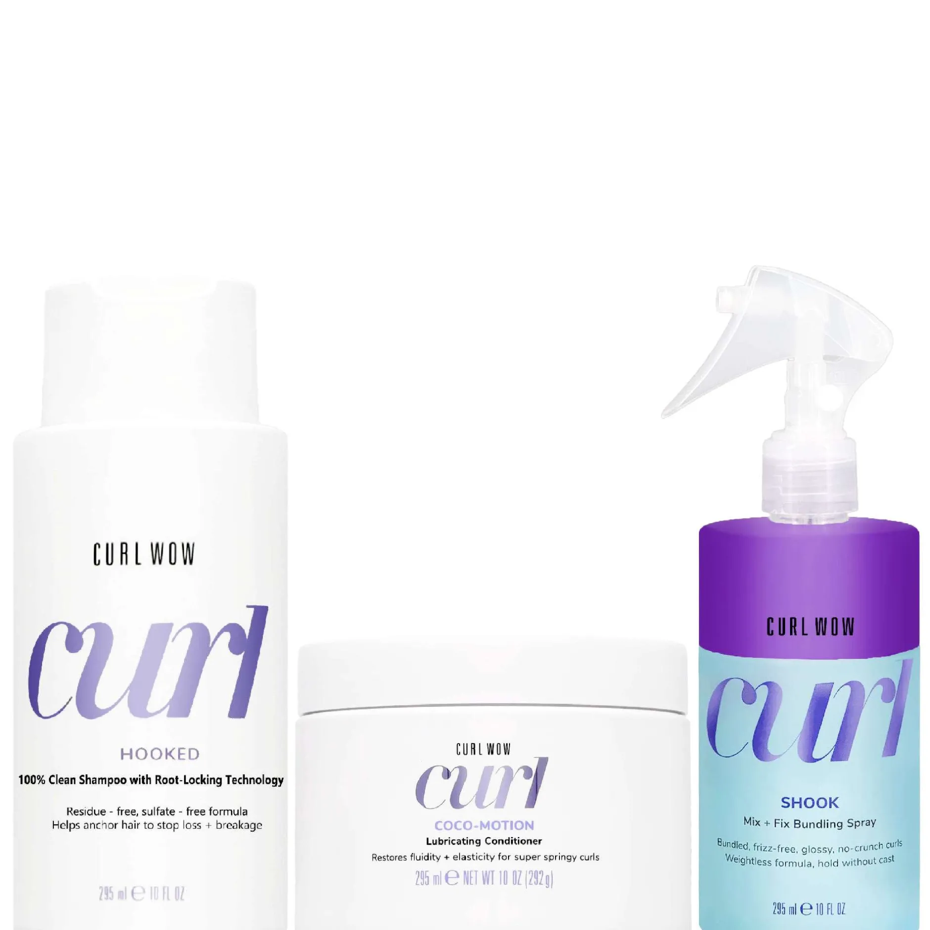 Color Wow Bundles Trio: Hooked Shampoo 295ml, Coco-Motion Conditioner 295ml & Shook Spray 295ml Online