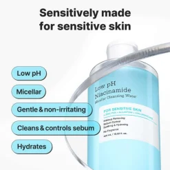 Cosrx Cleanser / Makeup Remover Low pH Niacinamide Micellar Cleansing Water 400ml Discount