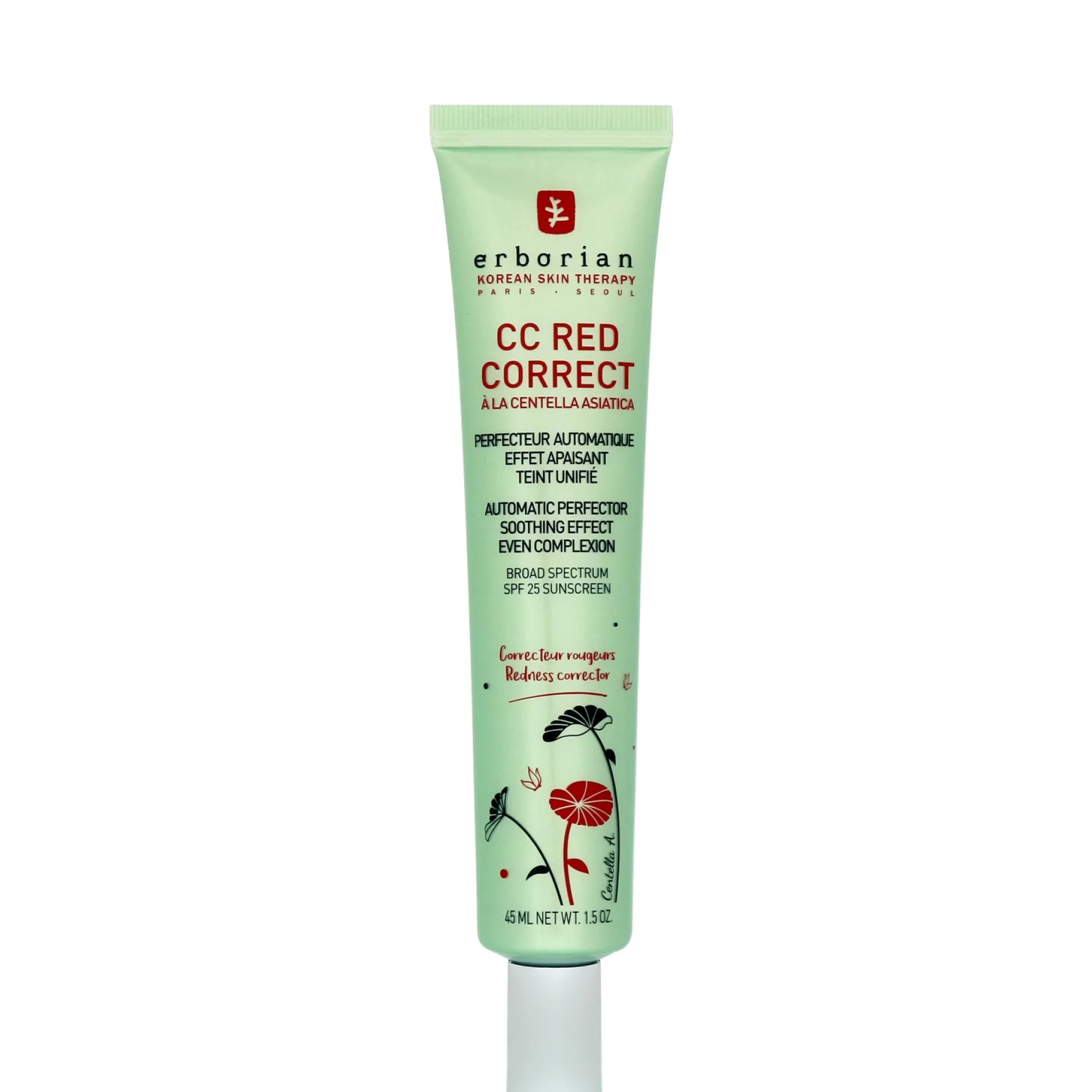 Erborian CC Red Correct SPF25 Automatic Perfector Soothing Effect Even Complexion 15ml Sale