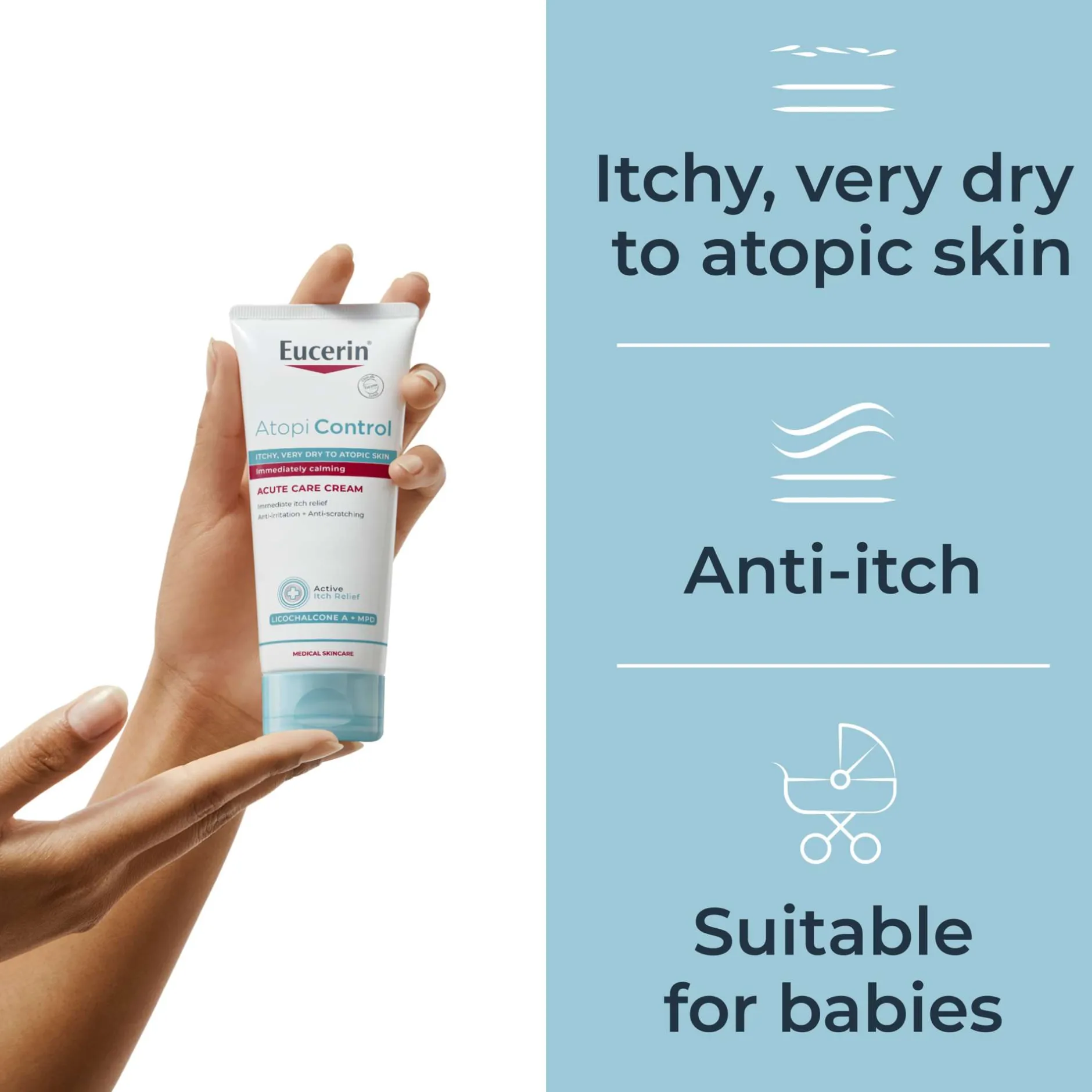 Eucerin AtoControl Acute Care Cream 100ml Hot