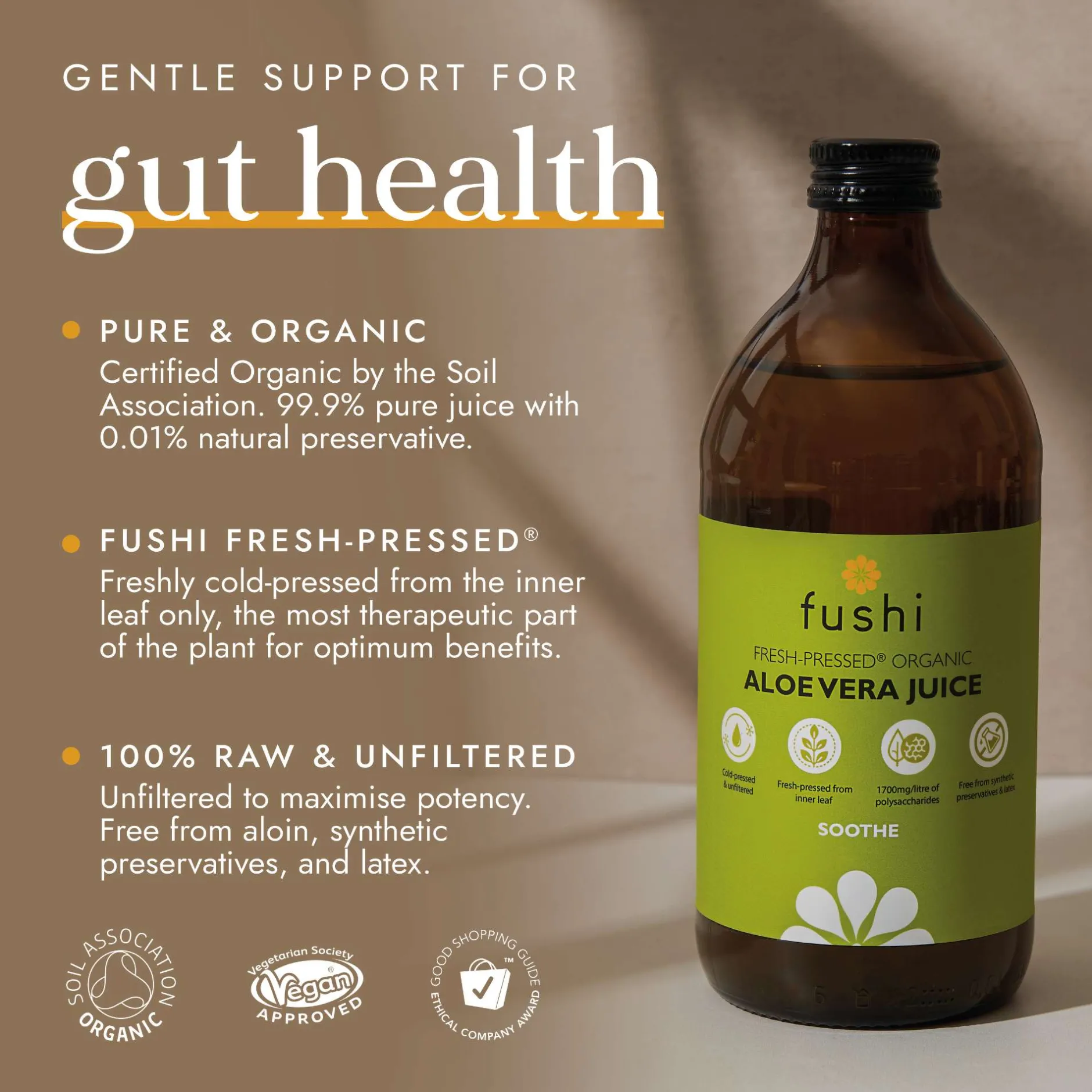Fushi Natural Cold-Pressed Juices Organic Aloe Vera Juice 500ml Sale