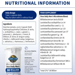 Garden of Life Microbiome Once Daily Mens x 30 Outlet