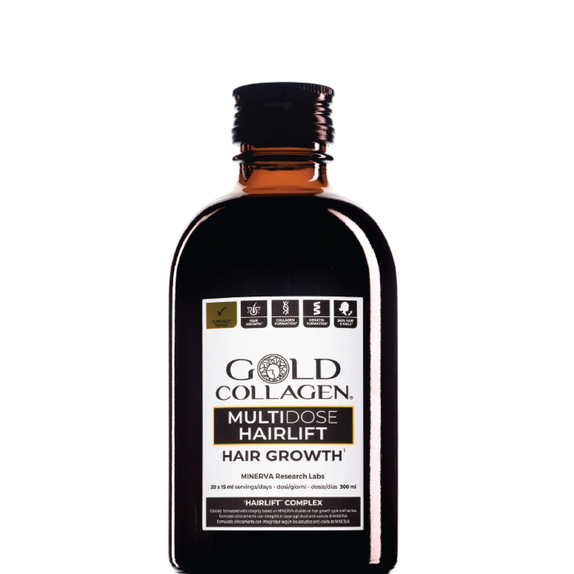 Gold Collagen Liquid Supplement Hair Growth Liquid Supplement 20 x 15ml Discount