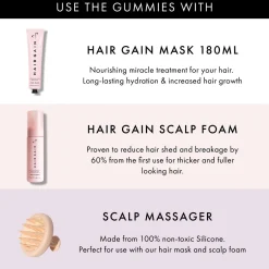 Hair Gain Gummies Trio - 3 Month Supply x 180 Gummies Outlet