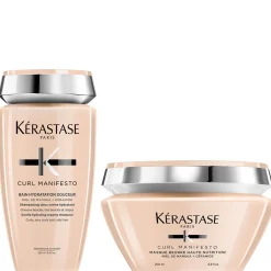 Kérastase Bundles Duo: Curl Manifesto Bain Hydratation Shampoo 250ml & Masque Beurre Haute Nutrition 200ml Clearance
