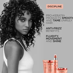 Kérastase Discipline Bain Fluidealiste: Smooth-In-Motion Shampoo For Unruly, Over-Processed Hair 250ml New