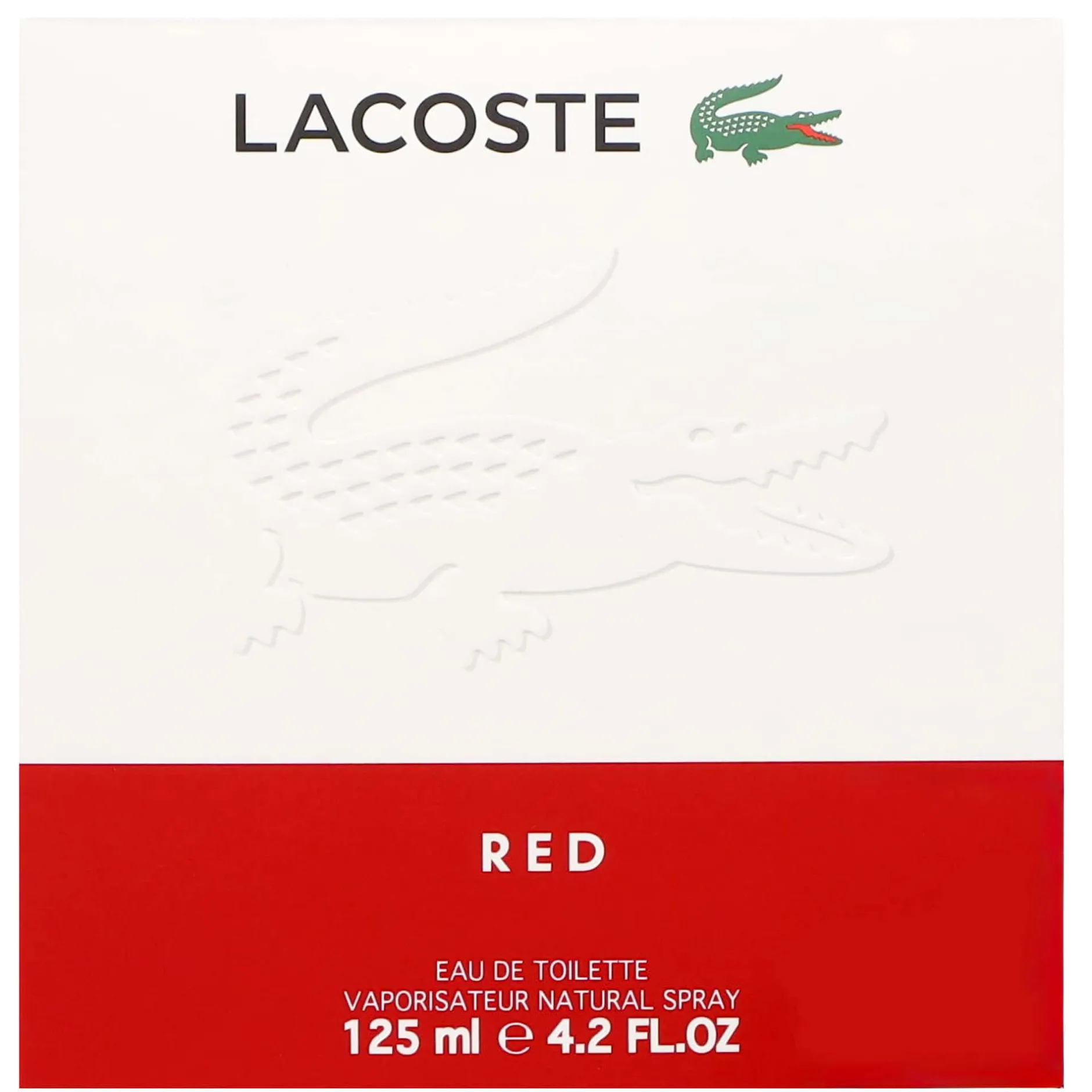 Lacoste Red Pour Homme Eau de Toilette Spray 125ml Hot