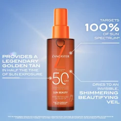 Lancaster Sun Beauty Satin Dry Oil Fast Tan Optimizer for Body SPF50 150ml Online