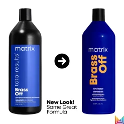 Matrix Total Results Brass Off Shampoo for Lightened Brunette Hair 1000ml New