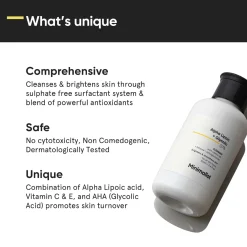 Minimalist Skin Care Alpha Lipoic + Glycolic 07% Cleanser 100ml Hot