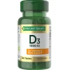 Nature's Bounty Vitamins Vitamin D3 25 µg (1000 IU) Tablets x 100 Clearance