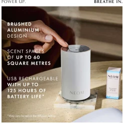 Neom Wellbeing London Pod Mini+ Waterless Essential Oil Diffuser White Online