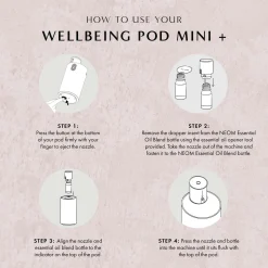 Neom Wellbeing London Pod Mini+ Waterless Essential Oil Diffuser White Online
