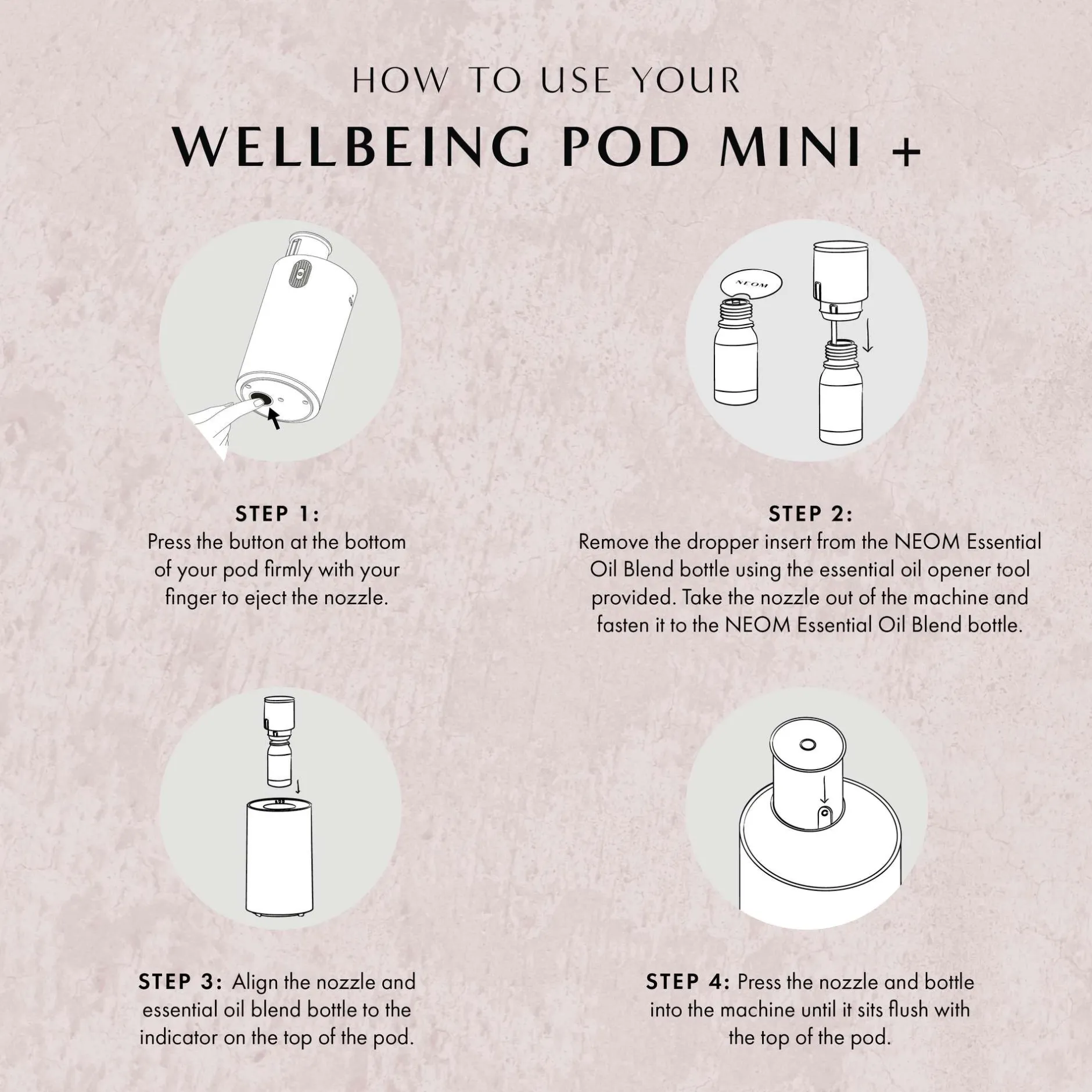Neom Wellbeing London Pod Mini+ Waterless Essential Oil Diffuser White Online