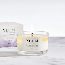 Neom Wellbeing London Scent To Sleep Perfect Night's Sleep Scented Candle (Travel) 75g Clearance