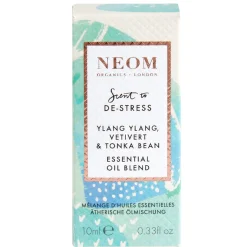 Neom Wellbeing London Scent To De-Stress Ylang Ylang, Vetivert & Tonka Bean Essential Oil Blend 10ml