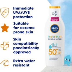 Nivea Sun Babies Sensitive Protect SPF50+ Lotion 200ml Clearance