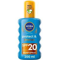 Nivea Sun Care Protect & Bronze SPF20 Spray 200ml Sale