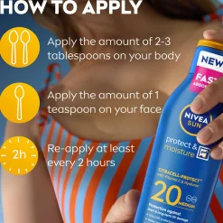 Nivea Sun Care Protect & Moisture SPF15 Lotion 200ml Outlet