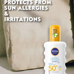 Nivea Sun Care Sensitive Immediate Protect SPF50+ Spray 200ml Sale