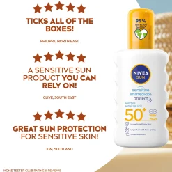 Nivea Sun Care Sensitive Immediate Protect SPF50+ Spray 200ml Sale