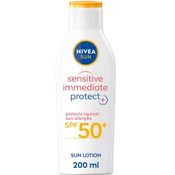 Nivea Sun Care Sensitive Allergy Protect Sun Cream Lotion SPF50+ 200ml New