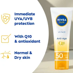 Nivea Sun Care UV Face Anti-Age SPF50 Cream 50ml