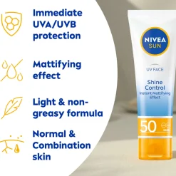 Nivea Sun Care UV Face Shine Control SPF50 Cream 50ml Discount