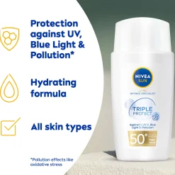 Nivea Sun Care UV Face Specialist Triple Protect SPF50+ Fluid 40ml Outlet