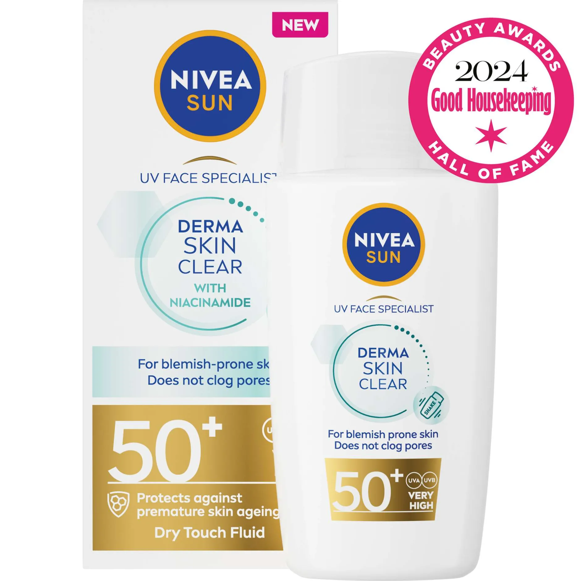 Nivea Sun Care UV Face Specialist Derma Skin Clear SPF50+ 40ml Clearance