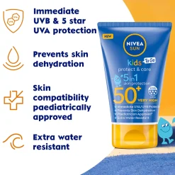 Nivea Sun Kids Protect & Care To Go SPF50+ Lotion 50ml Sale