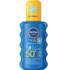 Nivea Sun Kids Protect & Care SPF50+ Coloured Spray 200ml Sale